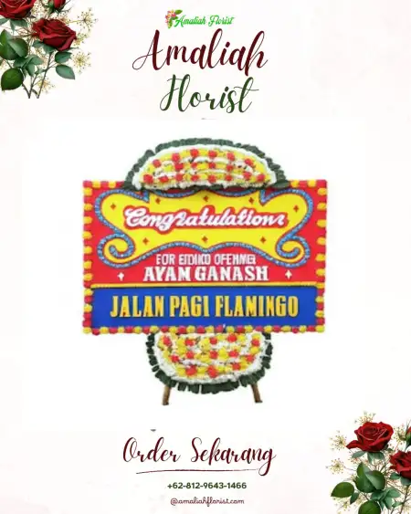 Sewa Papan Bunga Gane Barat