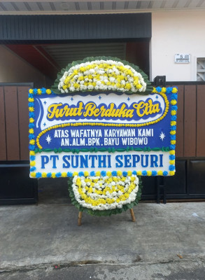 Papan Bunga Duka di Gane Barat
