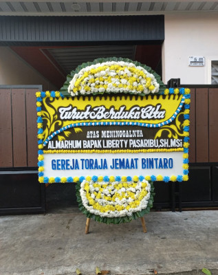 Papan Bunga Duka di Gane Barat