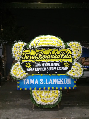 Papan Bunga Duka di Gane Barat